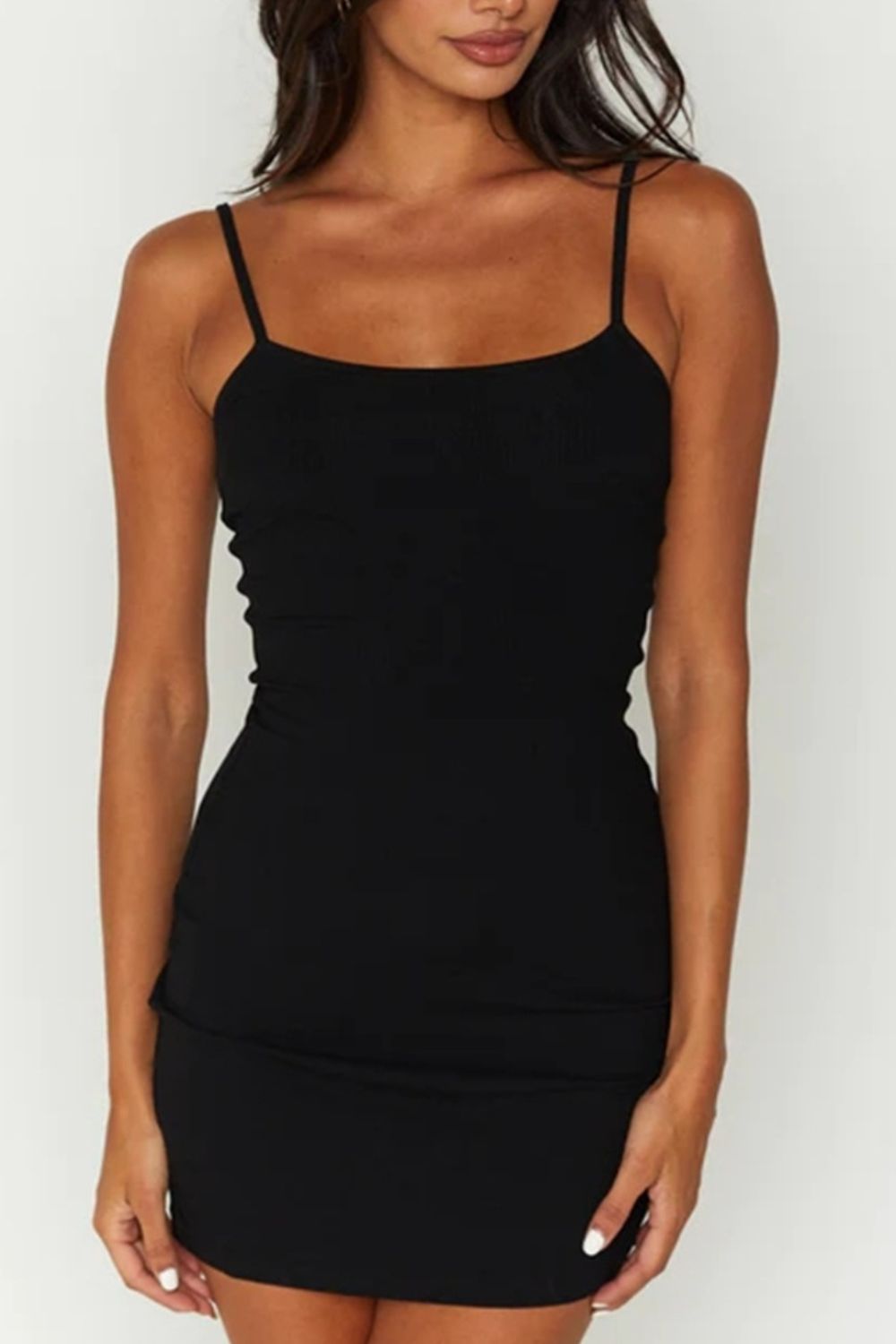 Scoop Neck Mini Cami Dress 