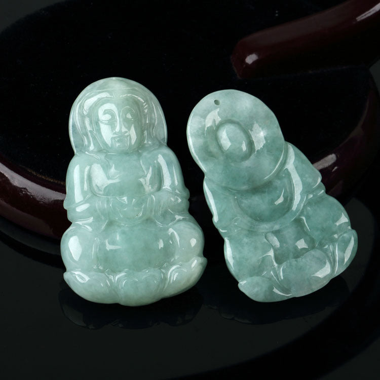 Jade Avalokitesvara Buddha Pendant Nothing Card Dragon Card Landscape Card