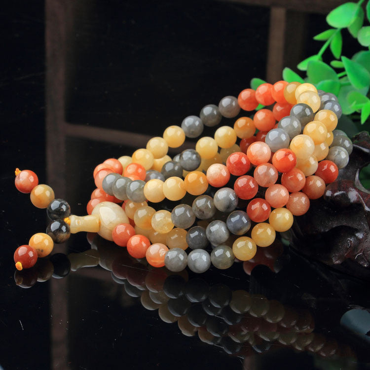 Women's Fashion According To Gold Jade Buddha Beads Bracelet