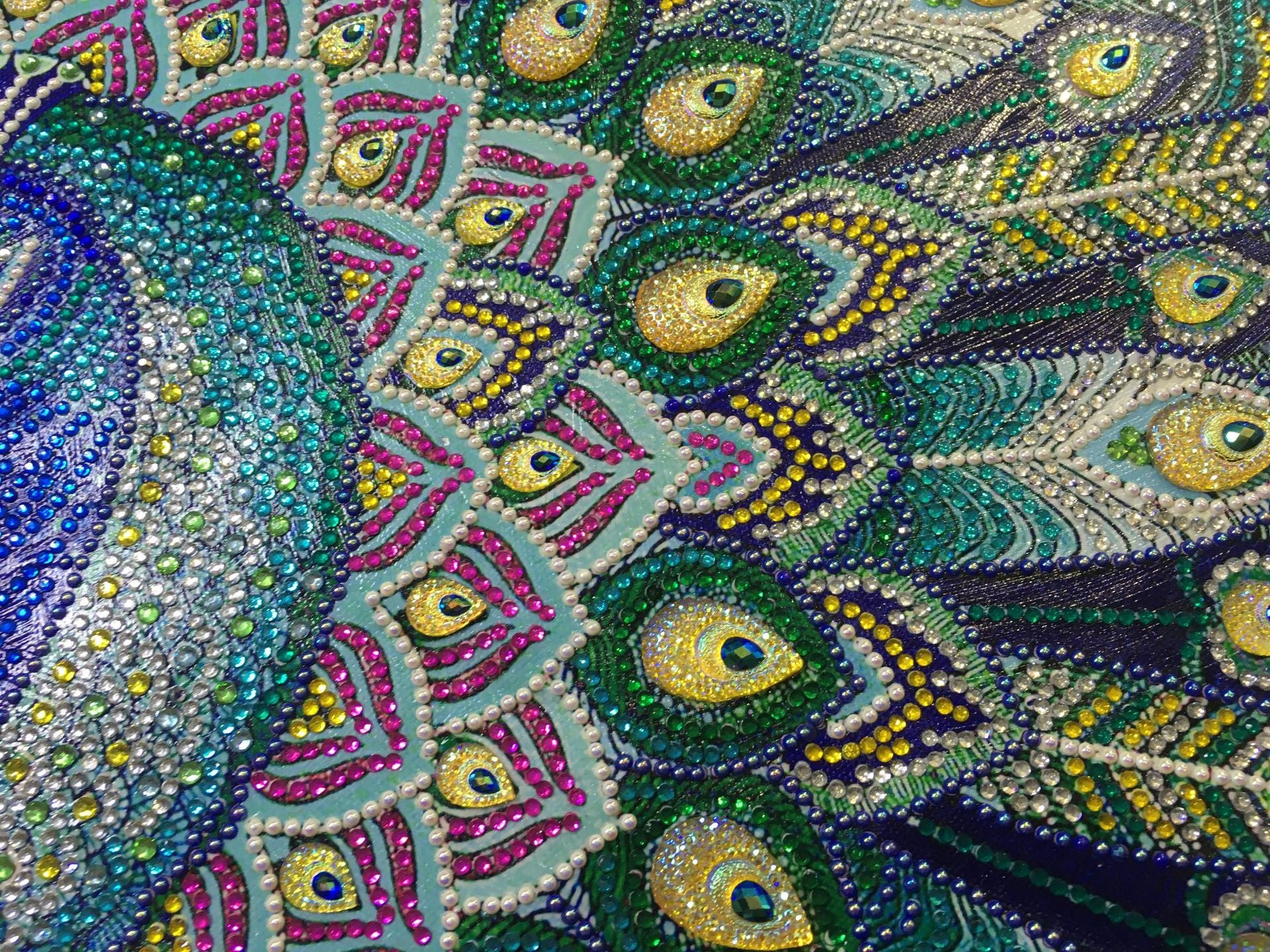 Resin Peacock Point Diamond Painting