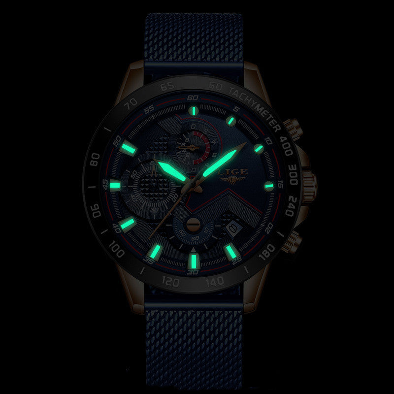 Men's watch with net