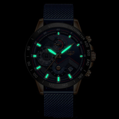 Men's watch with net