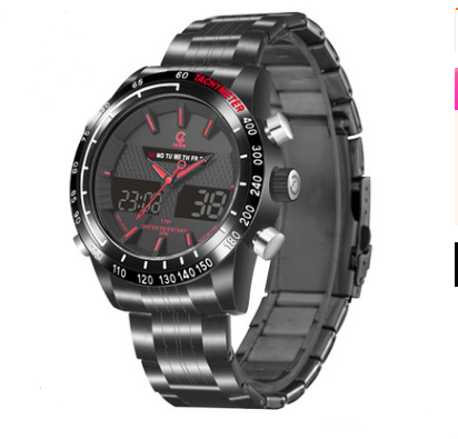 Sports watch alloy watch steel belt