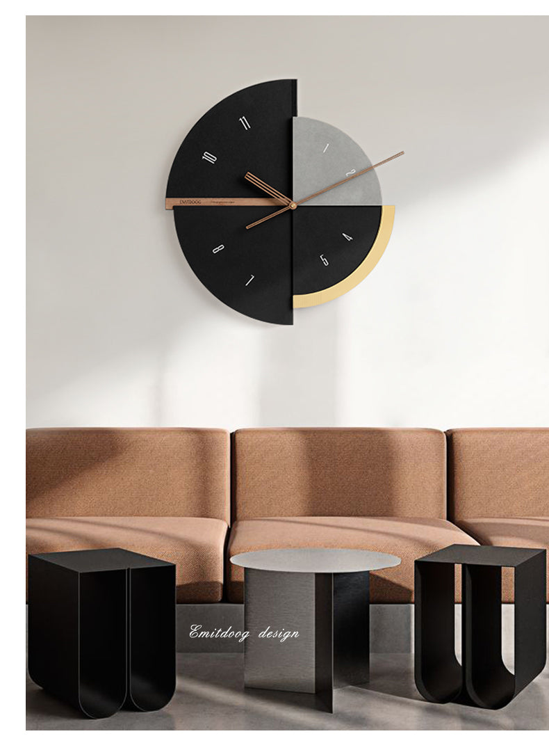 Nordic Light Luxury Time Clock Wall Clock Living Room Household Creative Decorative Paintings