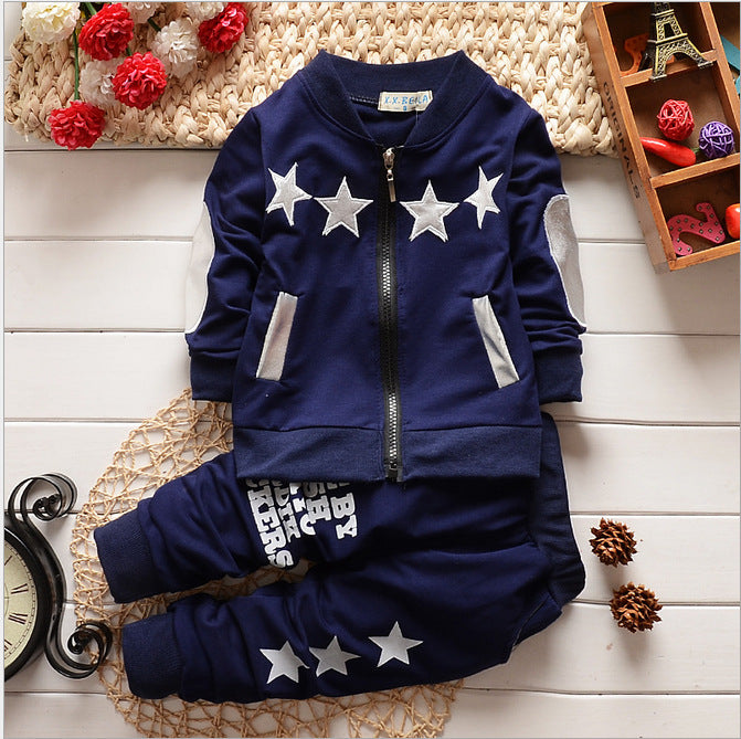 Boys And Girls Casual Sports Long-sleeved Trousers Suit