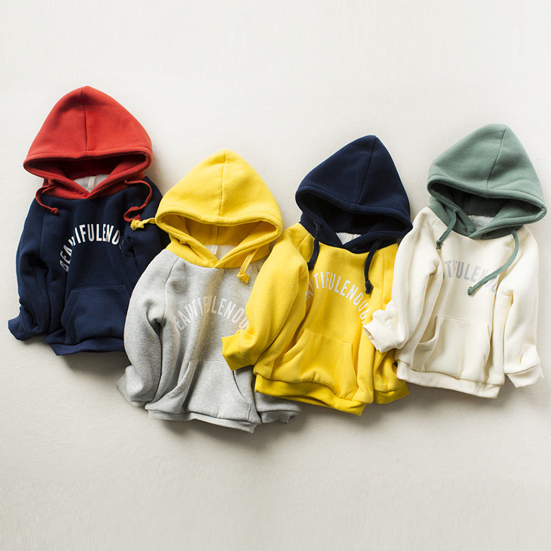 Boys thick hooded sweatshirt