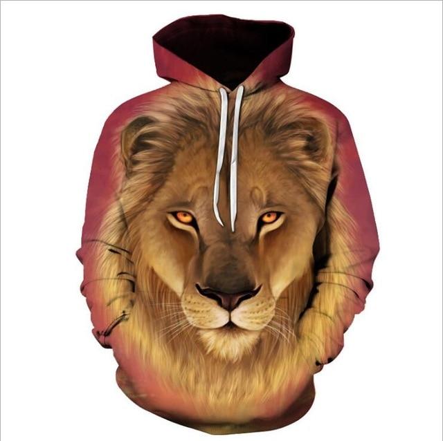 3D Lion Hoodie