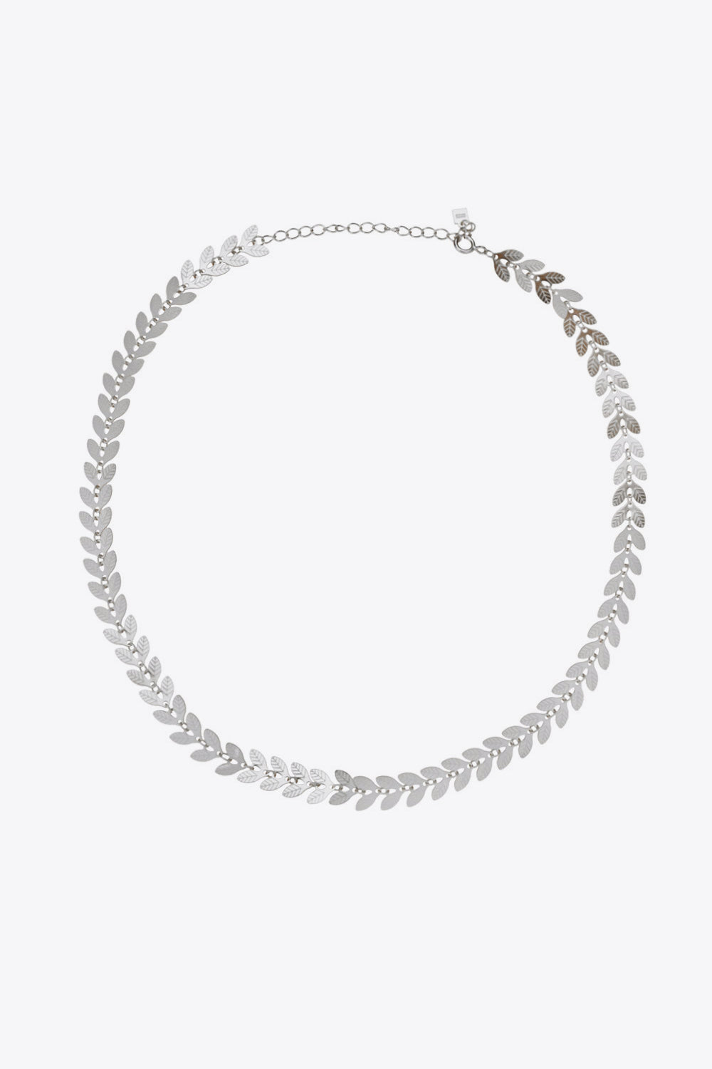 925 Sterling Silver Leaf Necklace 