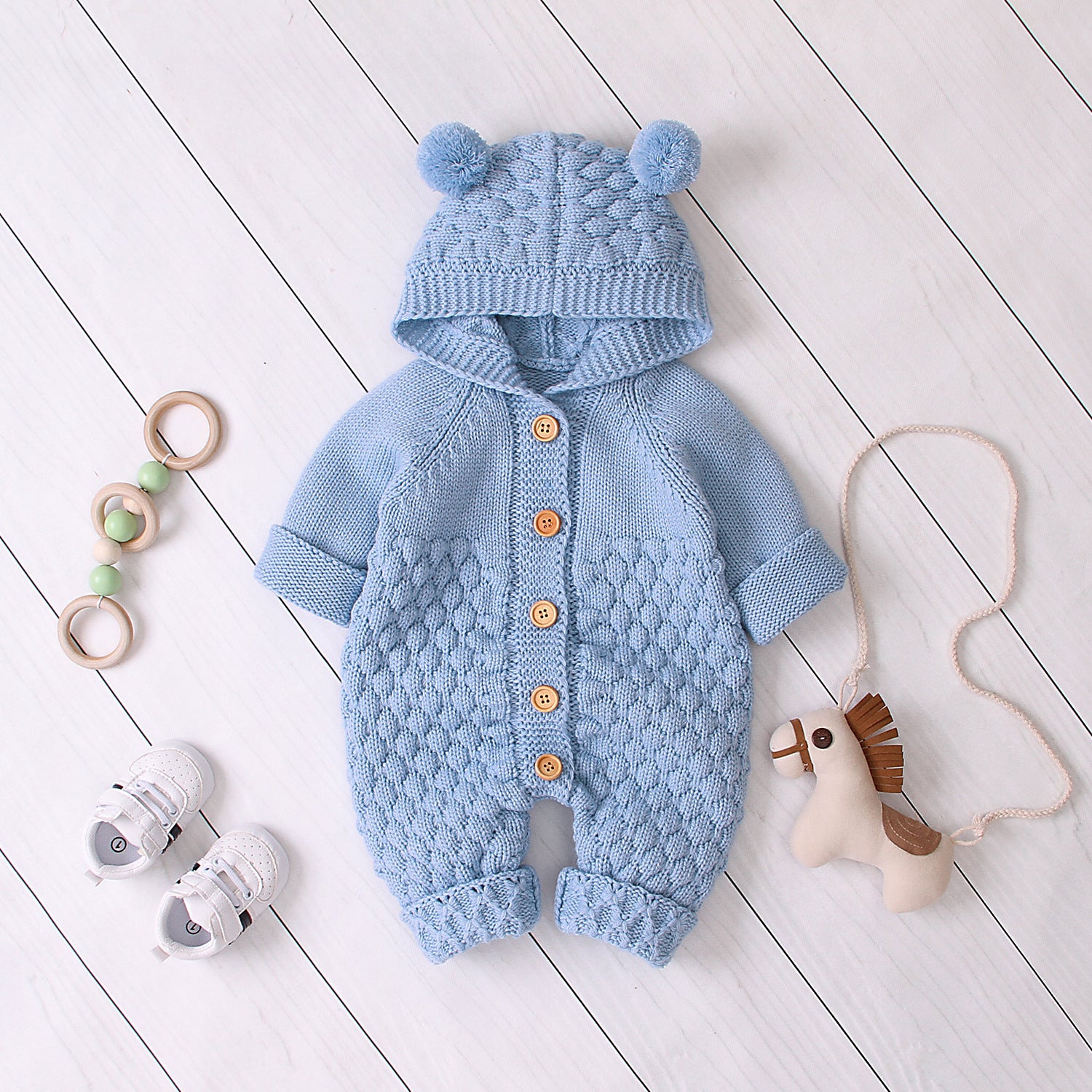 Knitted Baby Jumpsuit 