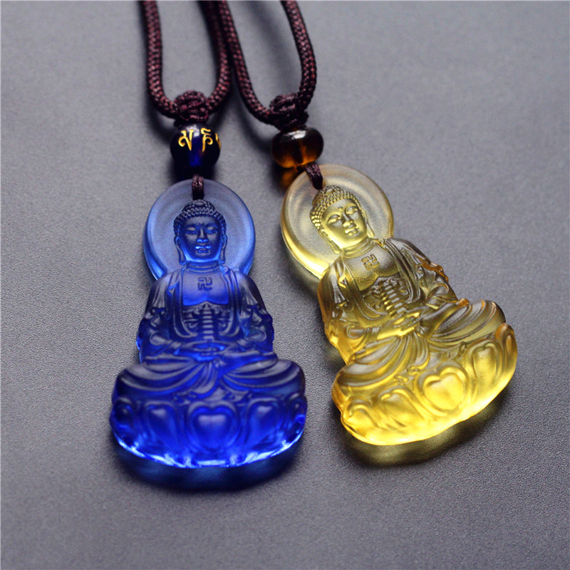 Pendant Of Medicine Buddha In Gold