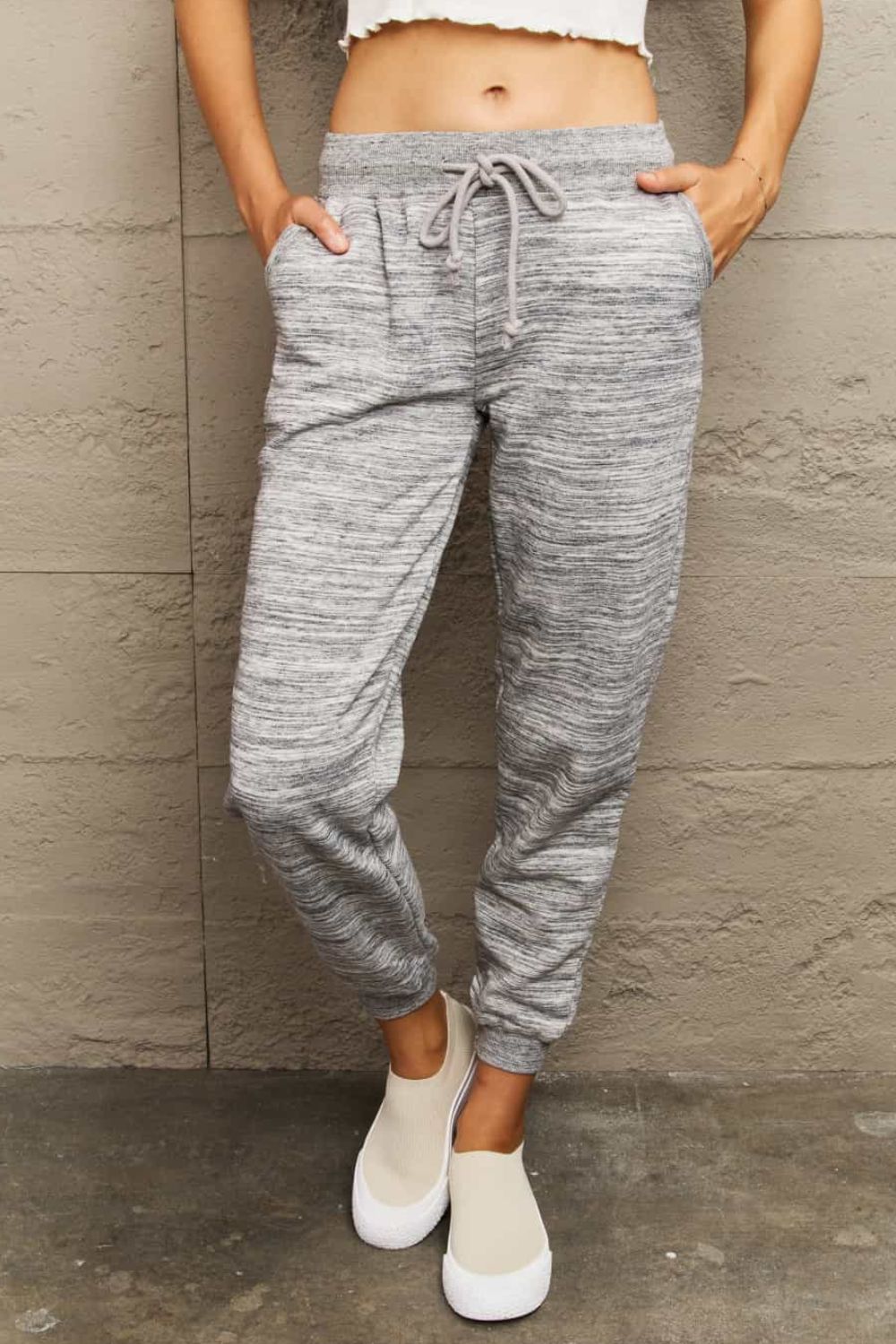 Ninexis Full Size Tie Waist Long Sweatpants 