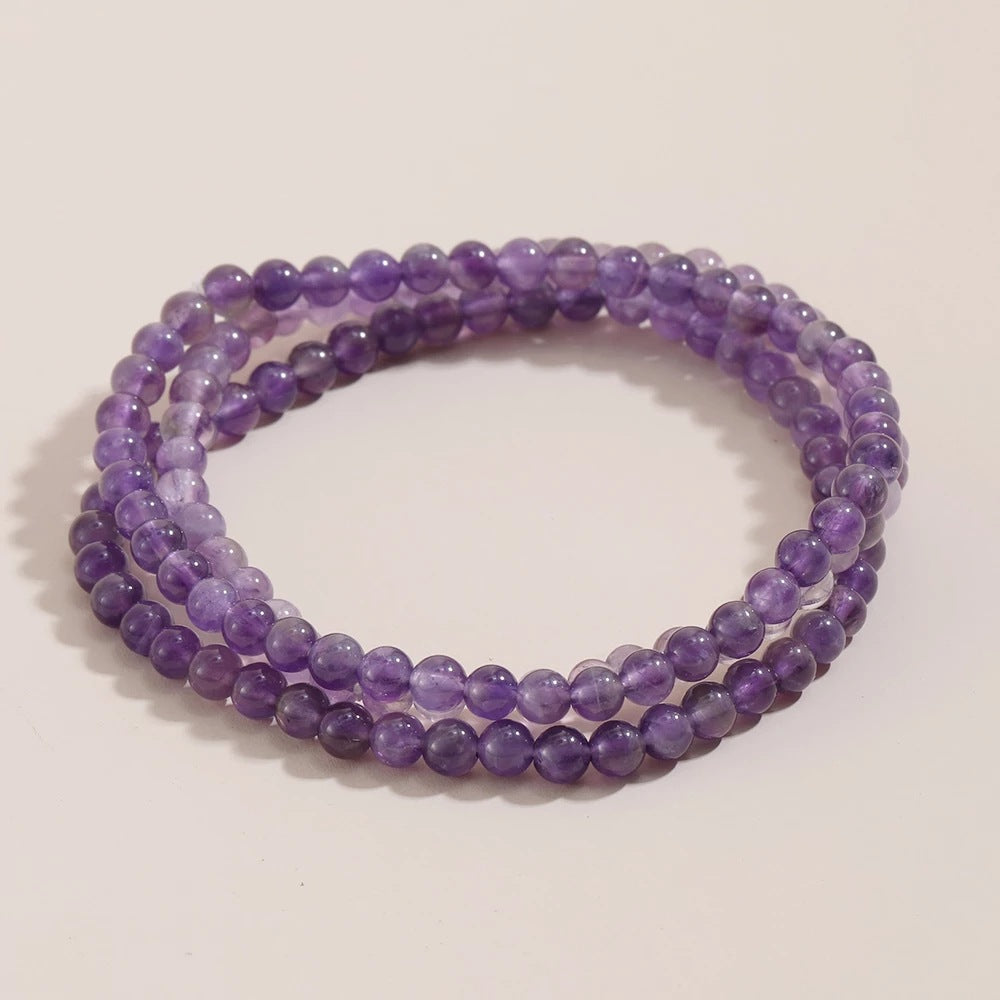 Natural Stone Hand Beaded Bracelet Energy Meditation