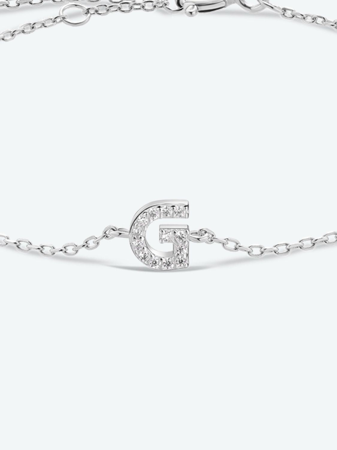 G To K Zircon 925 Sterling Silver Bracelet 