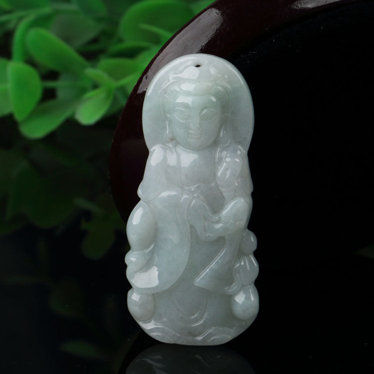 Jade Avalokitesvara Buddha Pendant Nothing Card Dragon Card Landscape Card