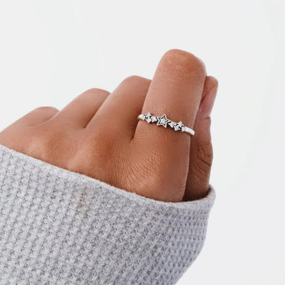 925 Sterling Silver Star Ring 