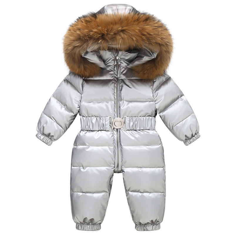 Children's Down Jacket Outdoor Ski Suit Thickened