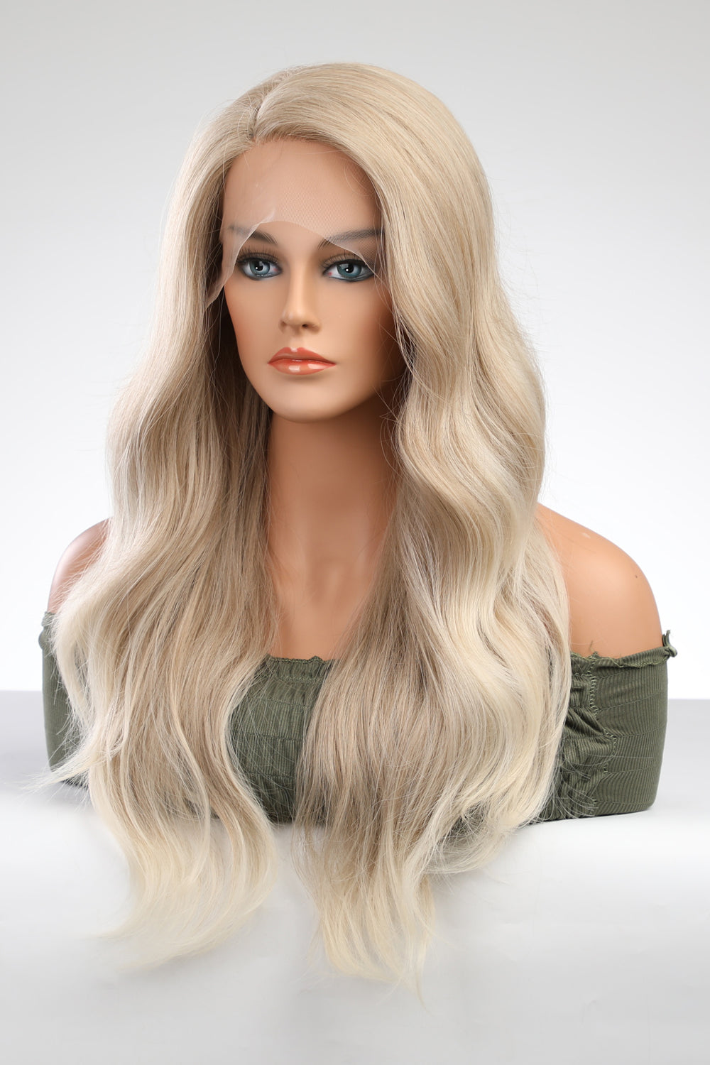 13*2" Lace Front Wigs Synthetic Long Wave 25" 150% Density 