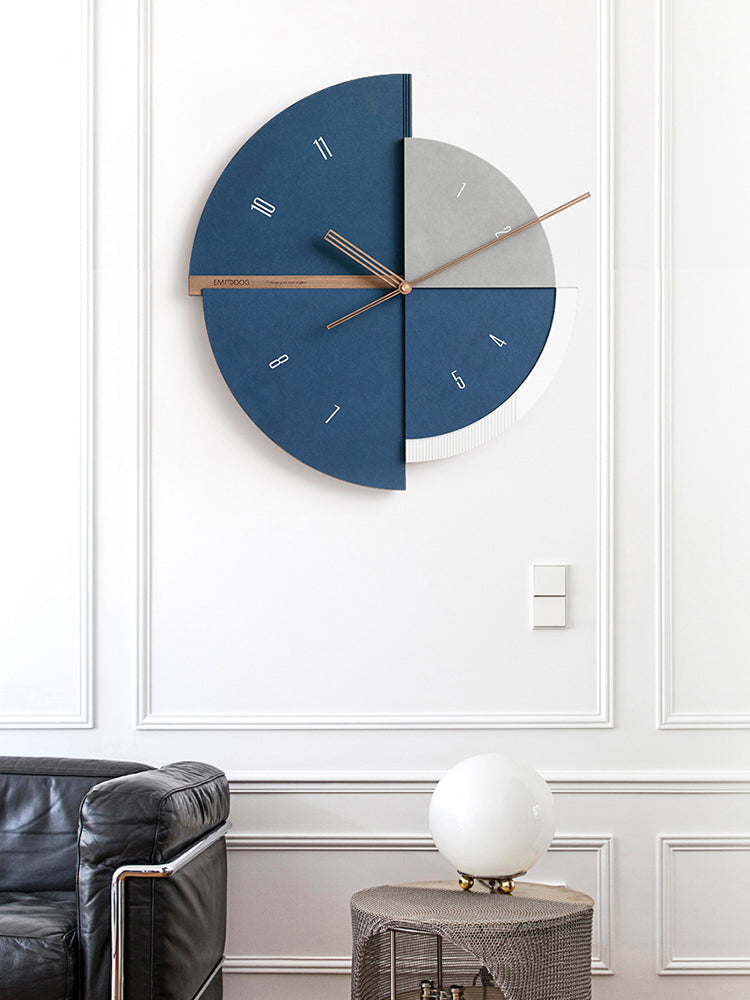 Nordic Light Luxury Time Clock Wall Clock Living Room Household Creative Decorative Paintings