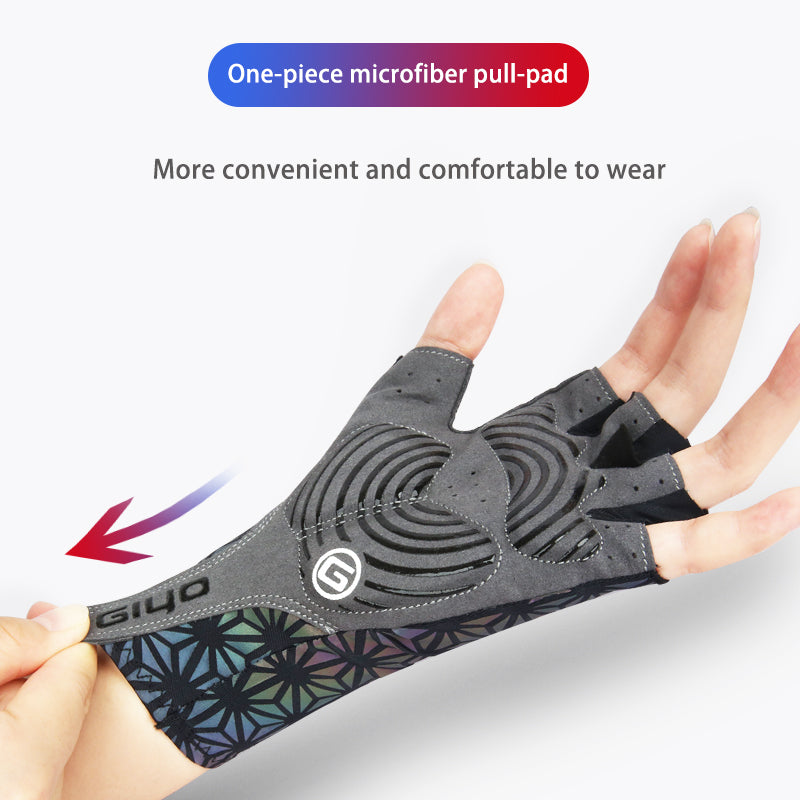 Colorful Color Changing Cycling Gloves Non-slip 