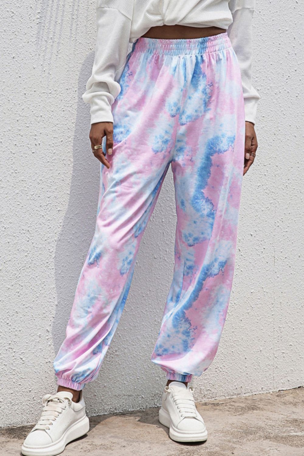 Tie-Dye Joggers with Pockets 