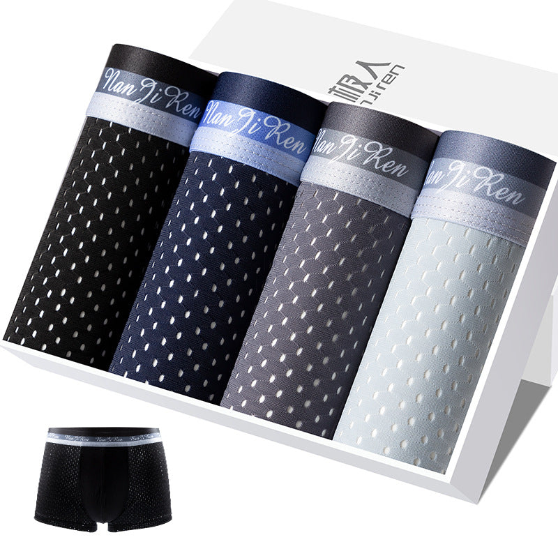 Modal Boxer Shorts Breathable Large Size Fatty Boxer Shorts Head Box 