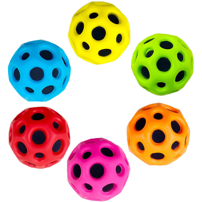 Moon Shape Porous Bouncy Ball - Soft and Anti-fall 