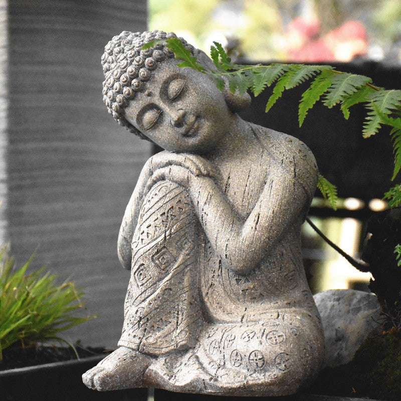 Zen Buddha Statue Living Room Entrance Tea Room Decoration