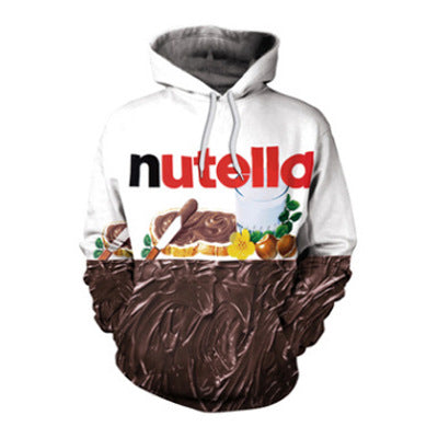 Digital Printing Hooded Polyester Sweater Pullover Plus Size