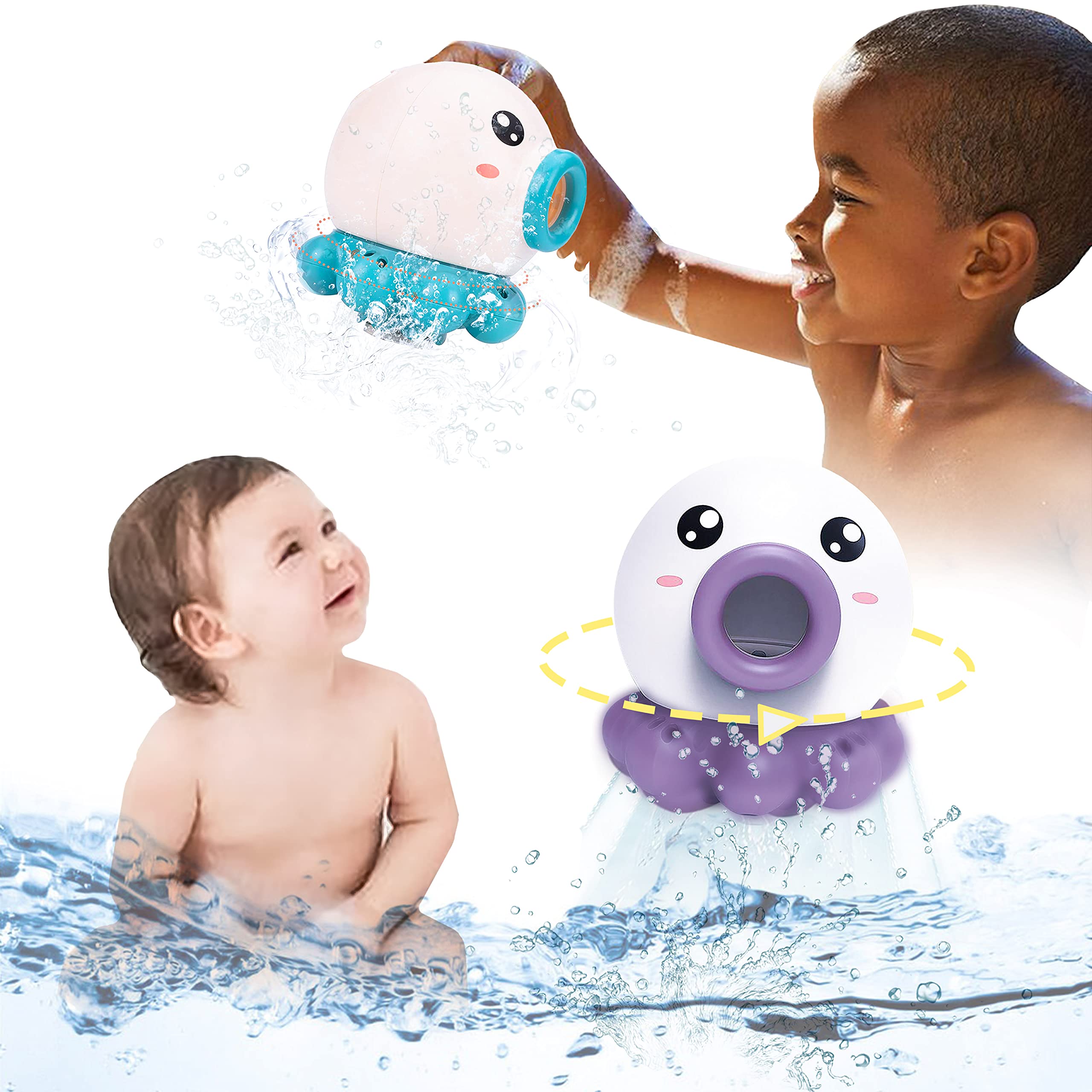 Octopus Fountain Bath Toy - Summer Water Fun for Kids 