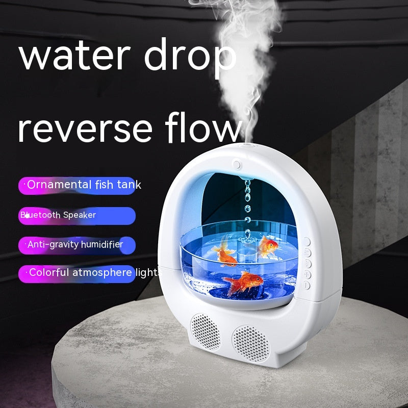 3 In 1 Anti-gravity Humidifier Home Desktop Creative Aromatherapy Machine With Bluetooth Speaker