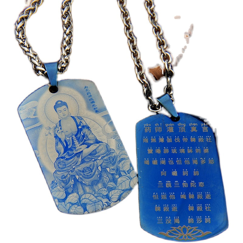 Buddha Tag Buddha Pendant Necklace Pendant