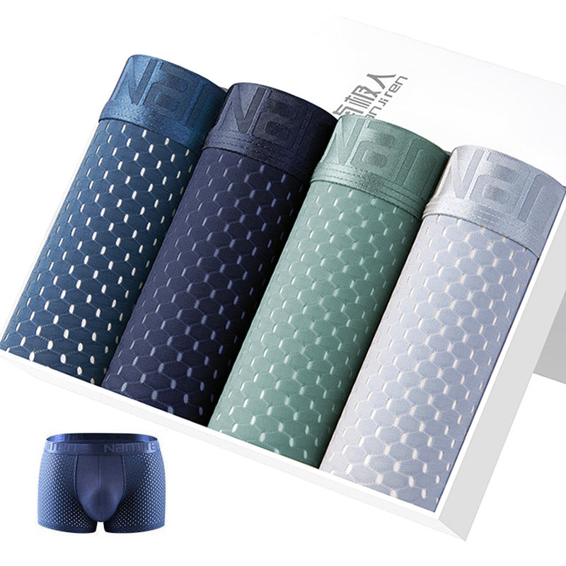 Modal Boxer Shorts Breathable Large Size Fatty Boxer Shorts Head Box 