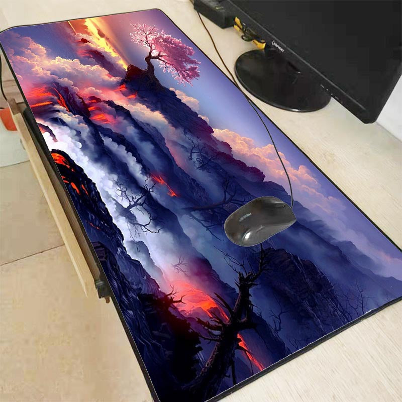 Seam thickened gaming mouse table mat