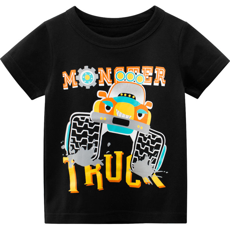 Summer Boys' Fashion Children's Short Sleeve T-Shirt