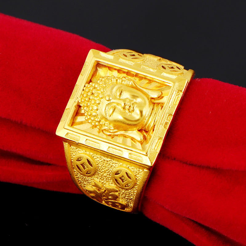 Men's Shajin Buddha Head Ring