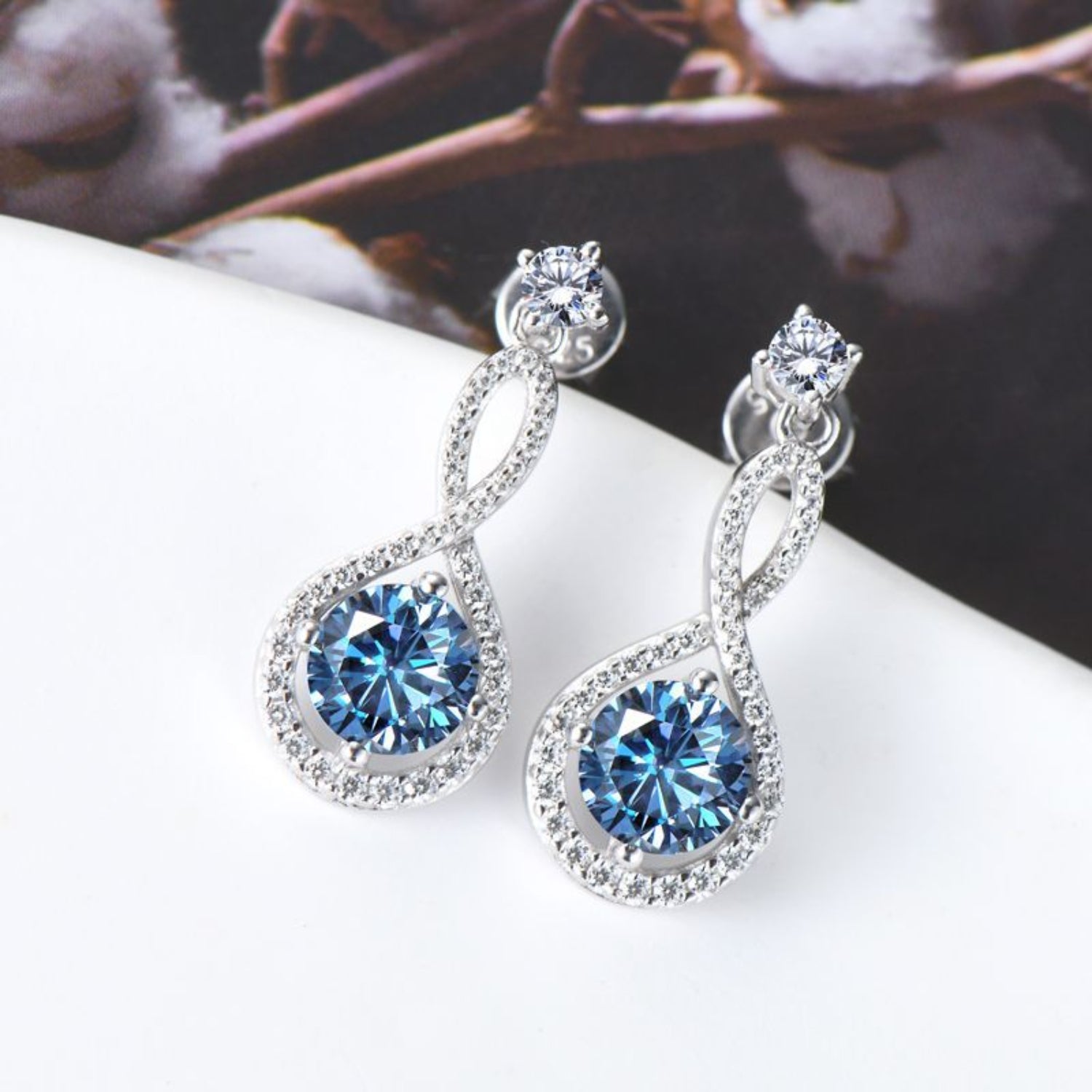 1 Carat Moissanite 925 Sterling Silver Earrings 