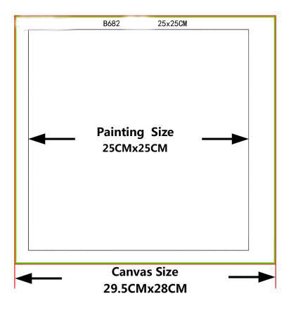 5D Diamond Picture Frameless Round Diamond Square Diamond