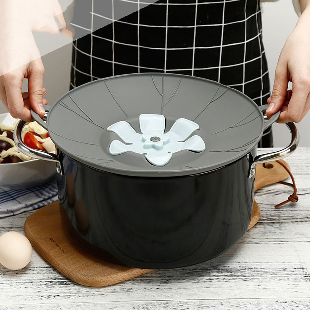 Kitchen Gadget Silicone Spill-Proof Pot Utensil Cover Kitchen Tools Flower Type Baking Tools 