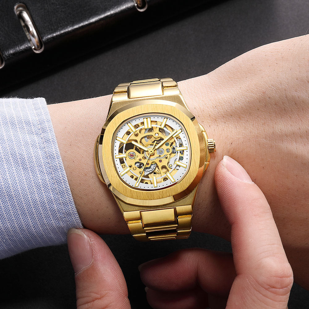 Mechanical Hollowing Automatic Business Men's Watch