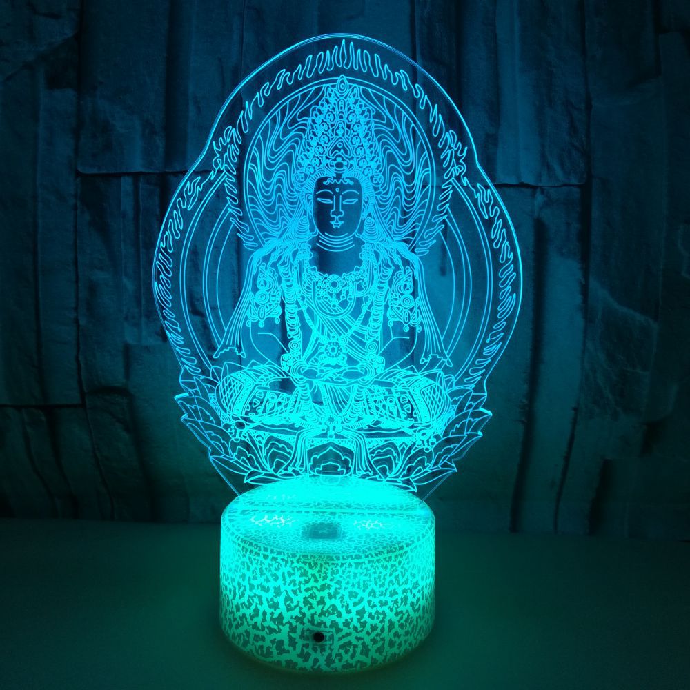 7 COLOR CHANGING BUDDHA BLISSFUL LED LAMP