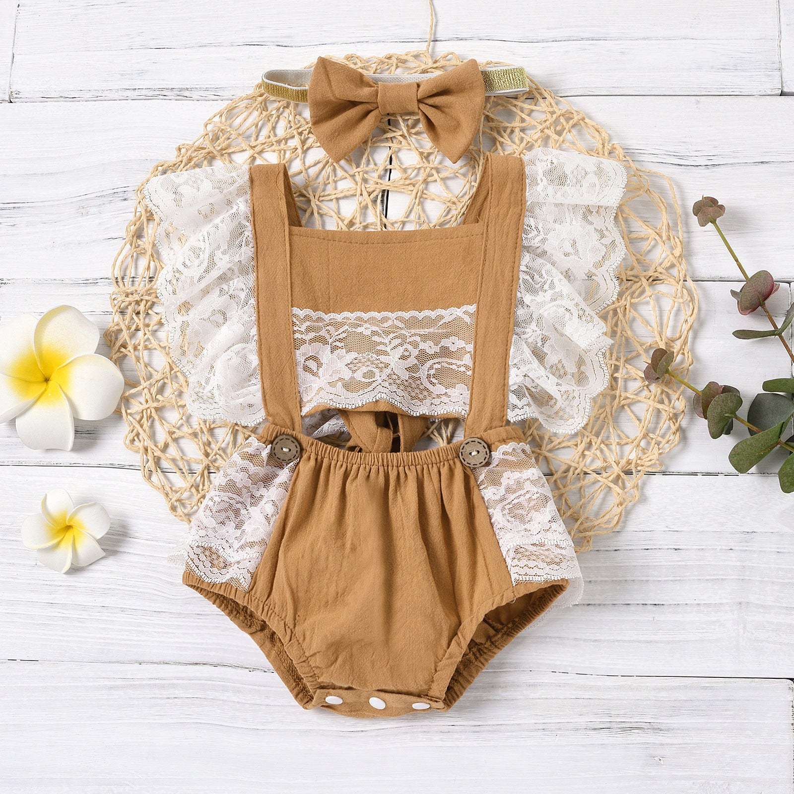 Women's Sleeveless Baby Children's Triangle Romper