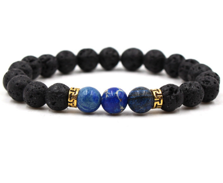 15 Colors Black Lava Stone Imperial Chakra Beads Essential Oil Diffuser Bracelet Balance Yoga Pulseira Feminina Buddha Jewelry