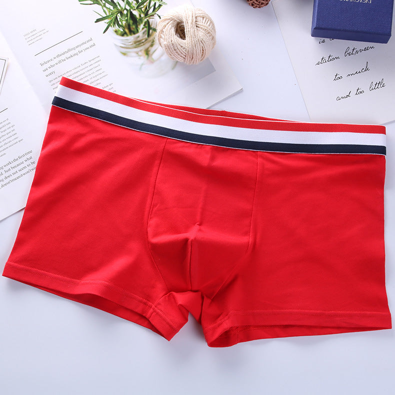 Pure cotton men's boxer breathable shorts 