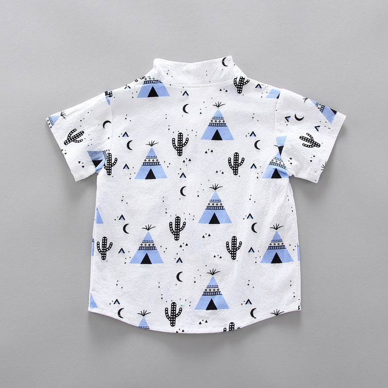 Triangle Short Sleeve Shirt Suit