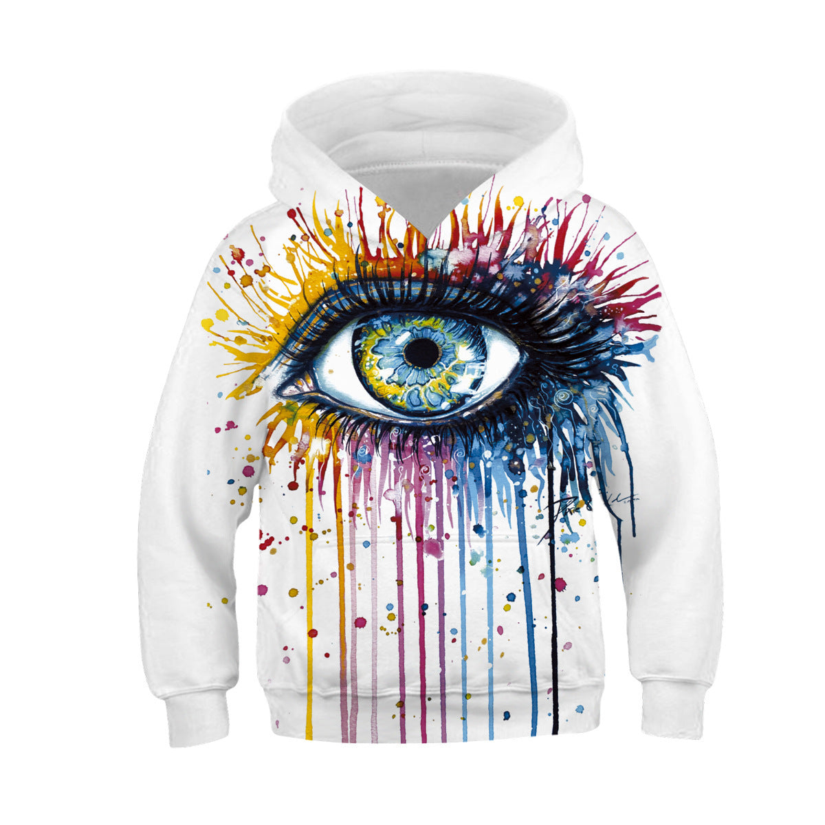 Digital Printing Children's Hooded Long-Sleeved Sweater