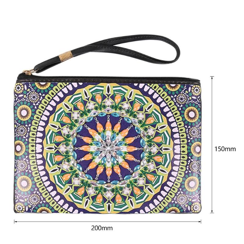 DIY Diamond Painting Women's Zipper Wrist Wallet