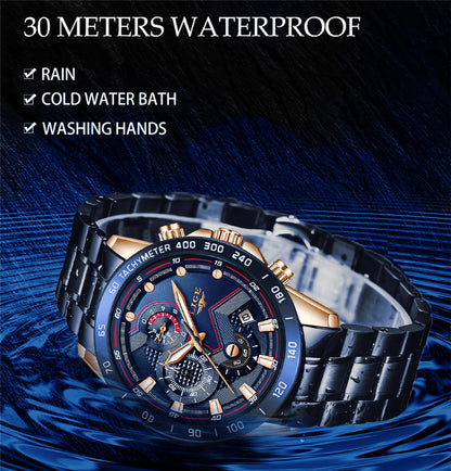 Business Waterproof Quartz Watch