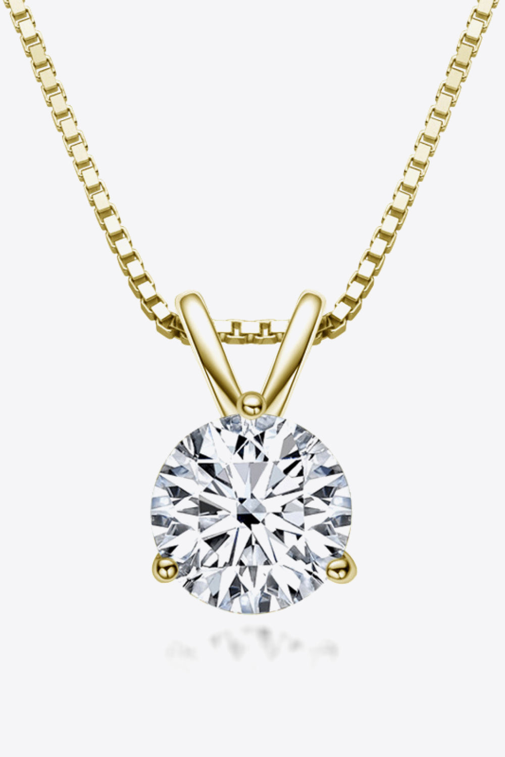 Adored Show Off 1 Carat Moissanite Pendant Necklace 