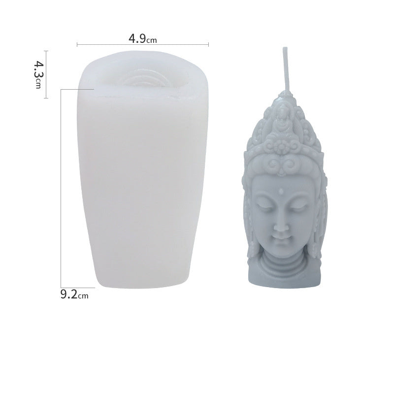 European Buddha Scented Candle Silicone Mould - Babbazon meditation