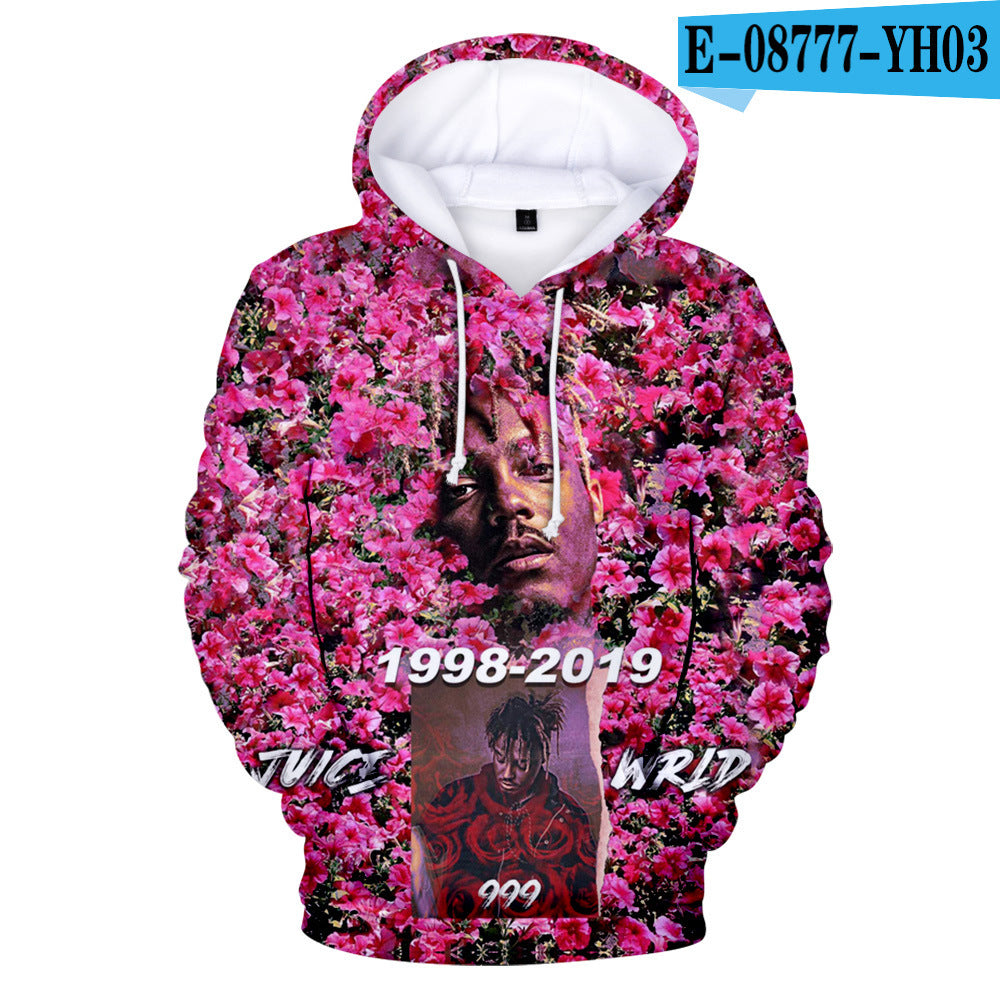 Hip-hop singer Juice Wrld 3D Hoodie